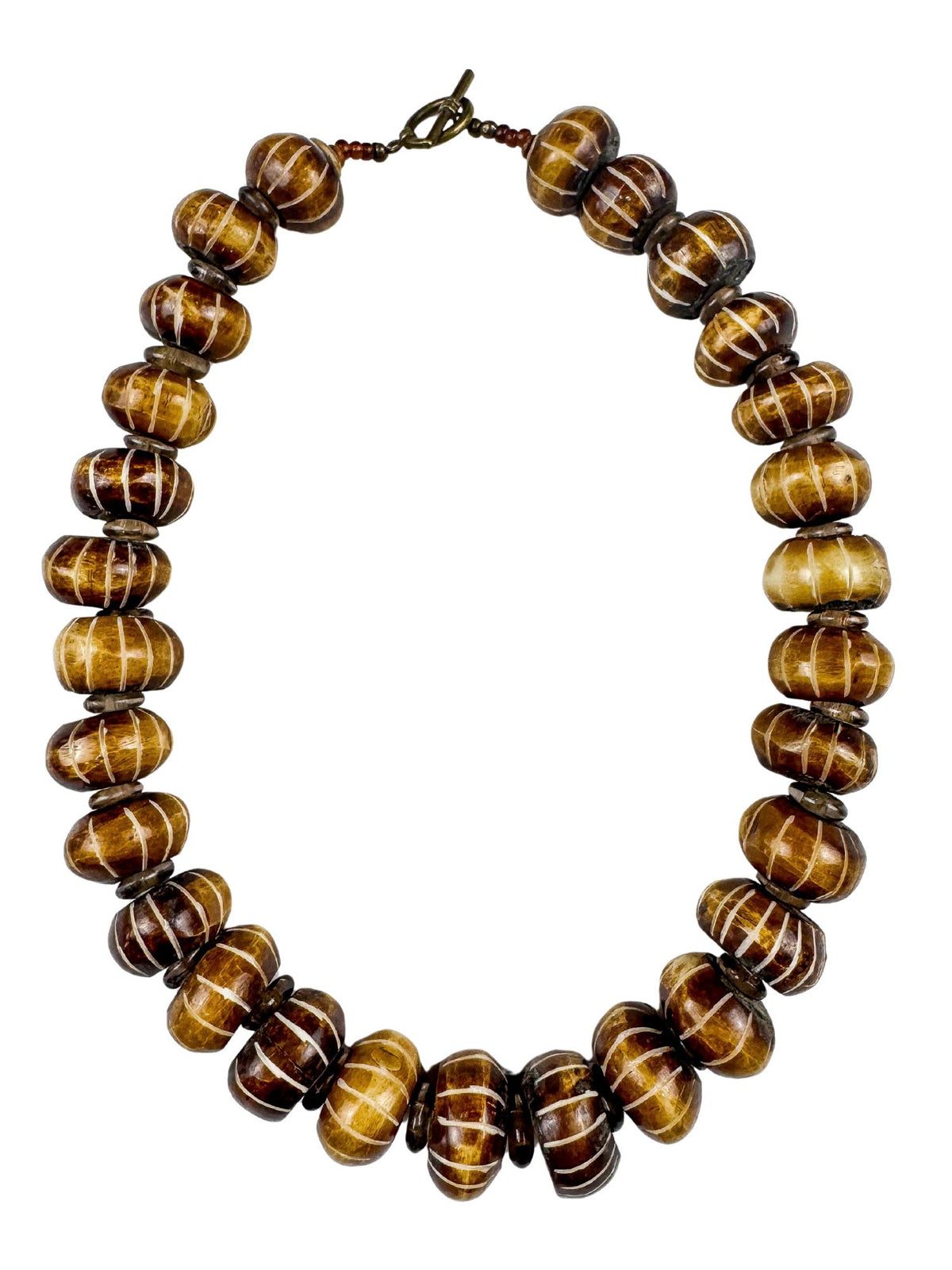 Bone Classic Necklace | Brown Heritage