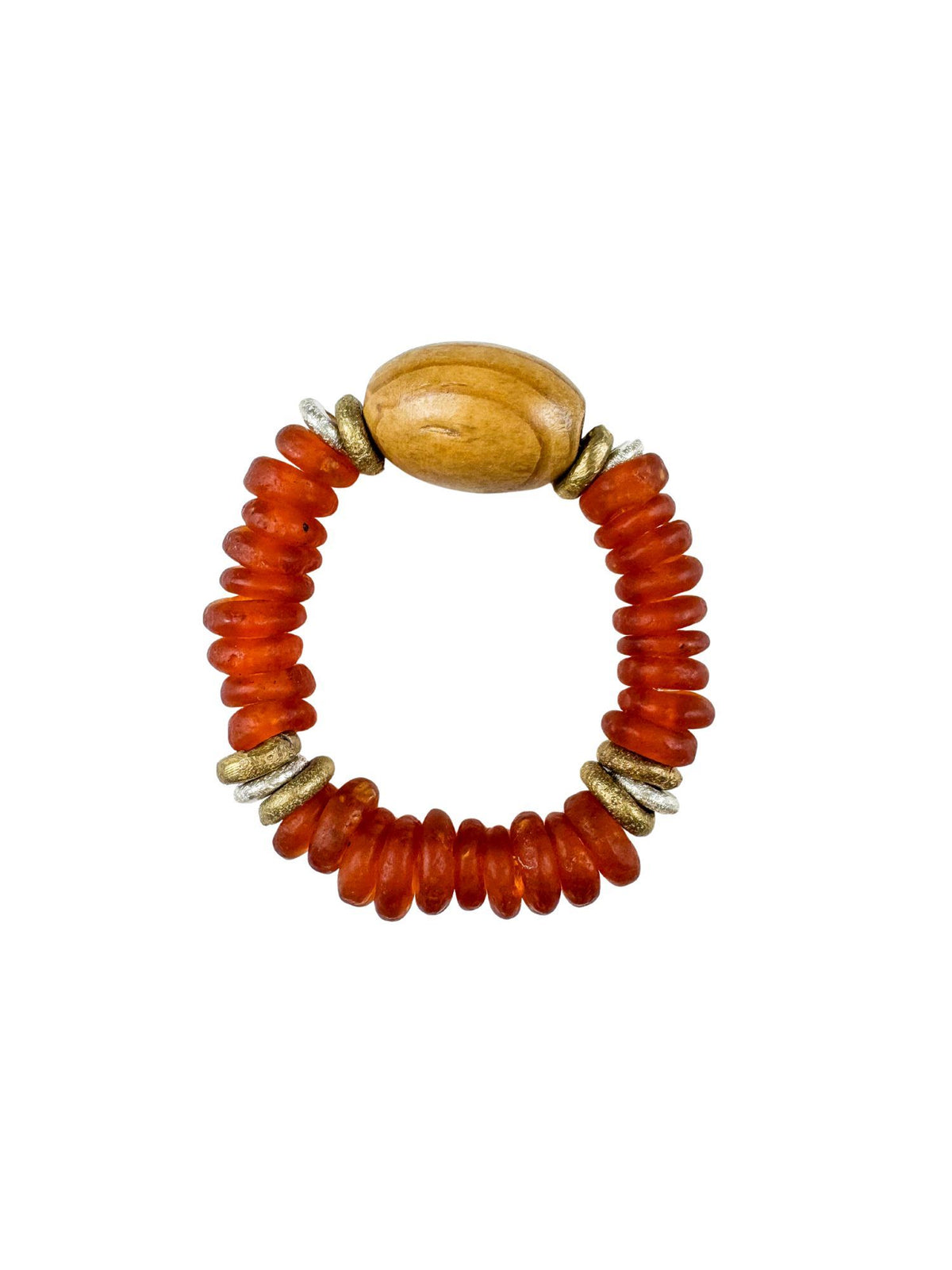 Glass Stack Bracelet | Amber