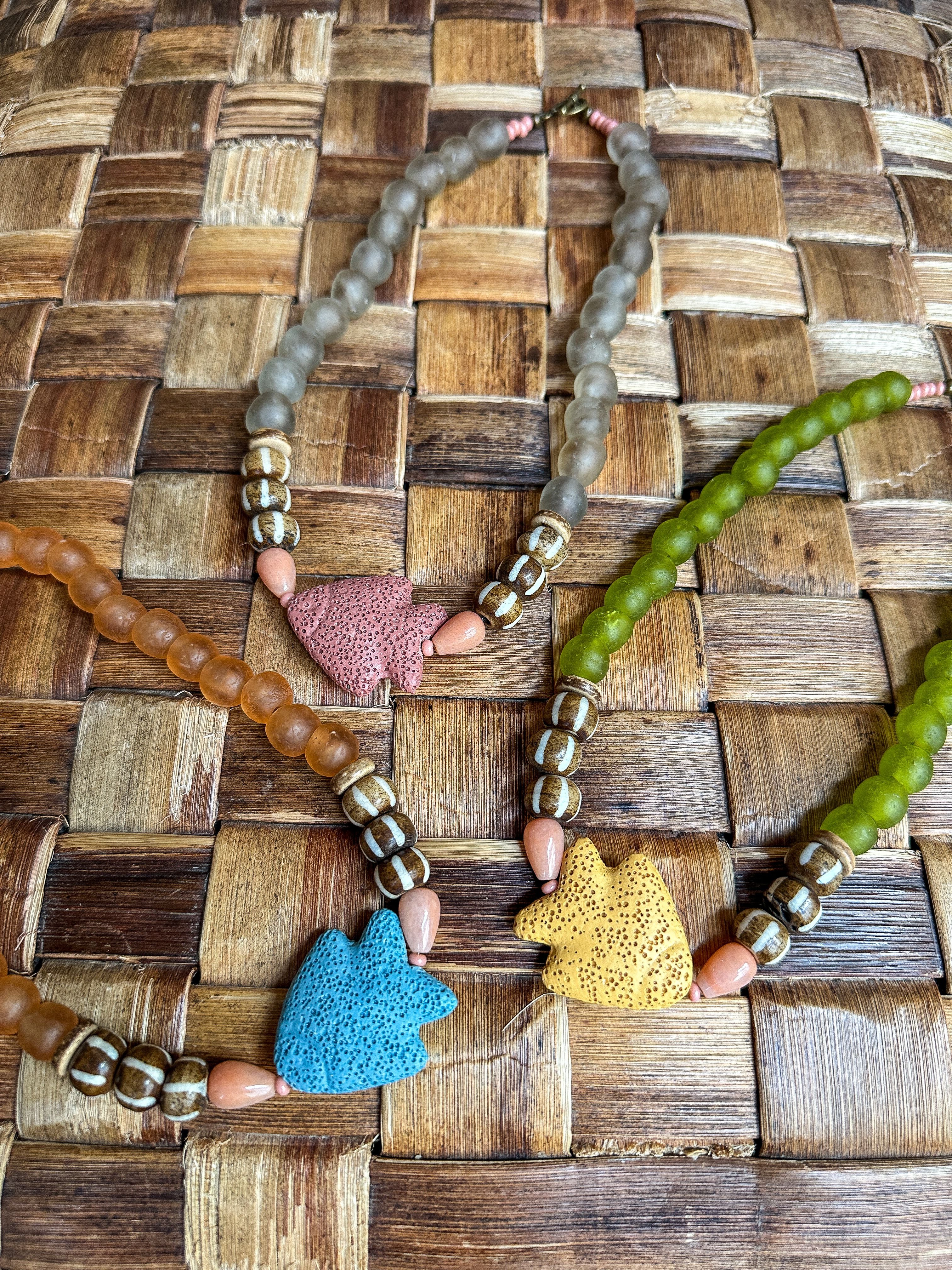 Classic Fish Necklace | Green