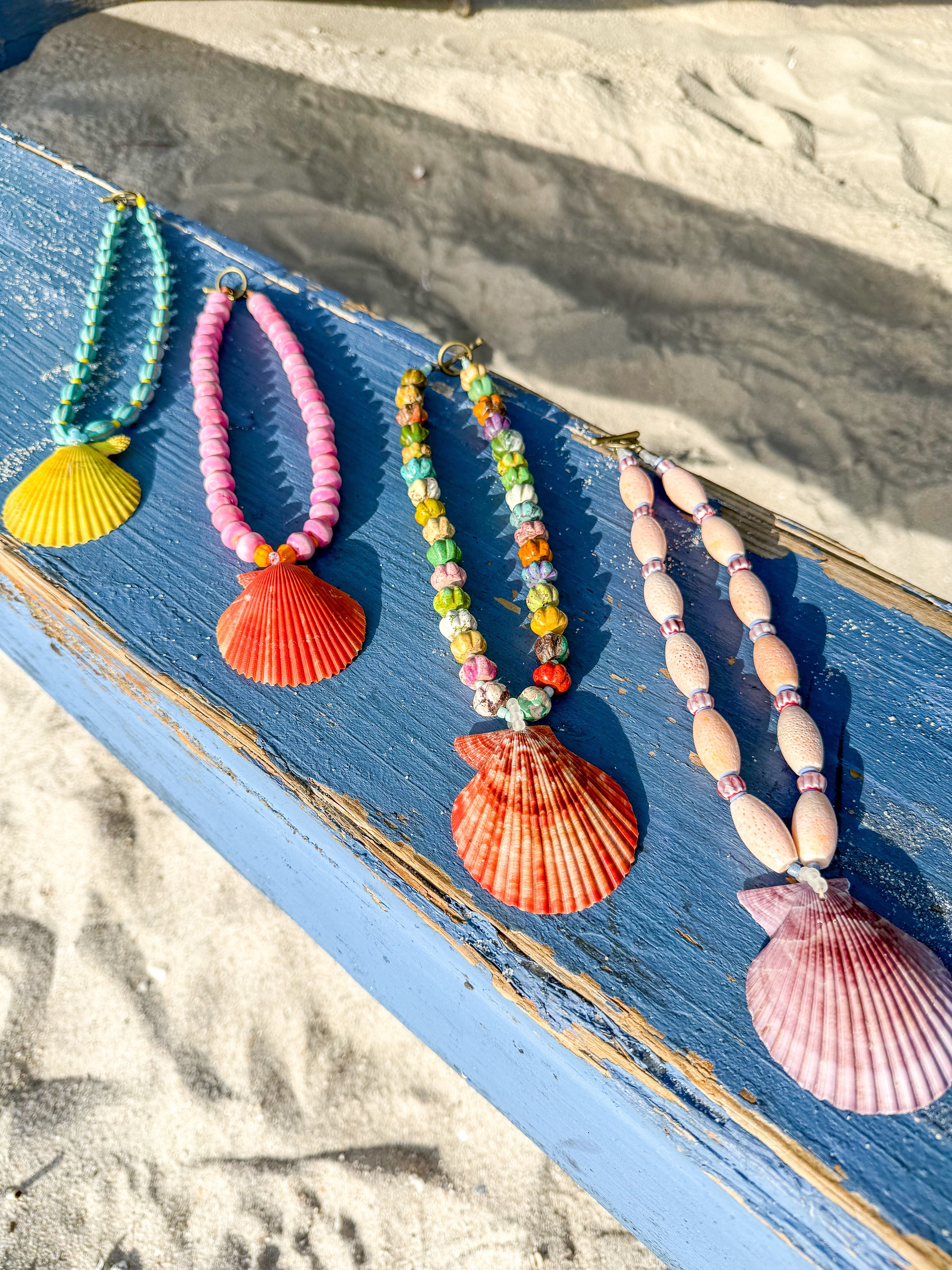 Classic Shell Necklace | Sunwashed Coral