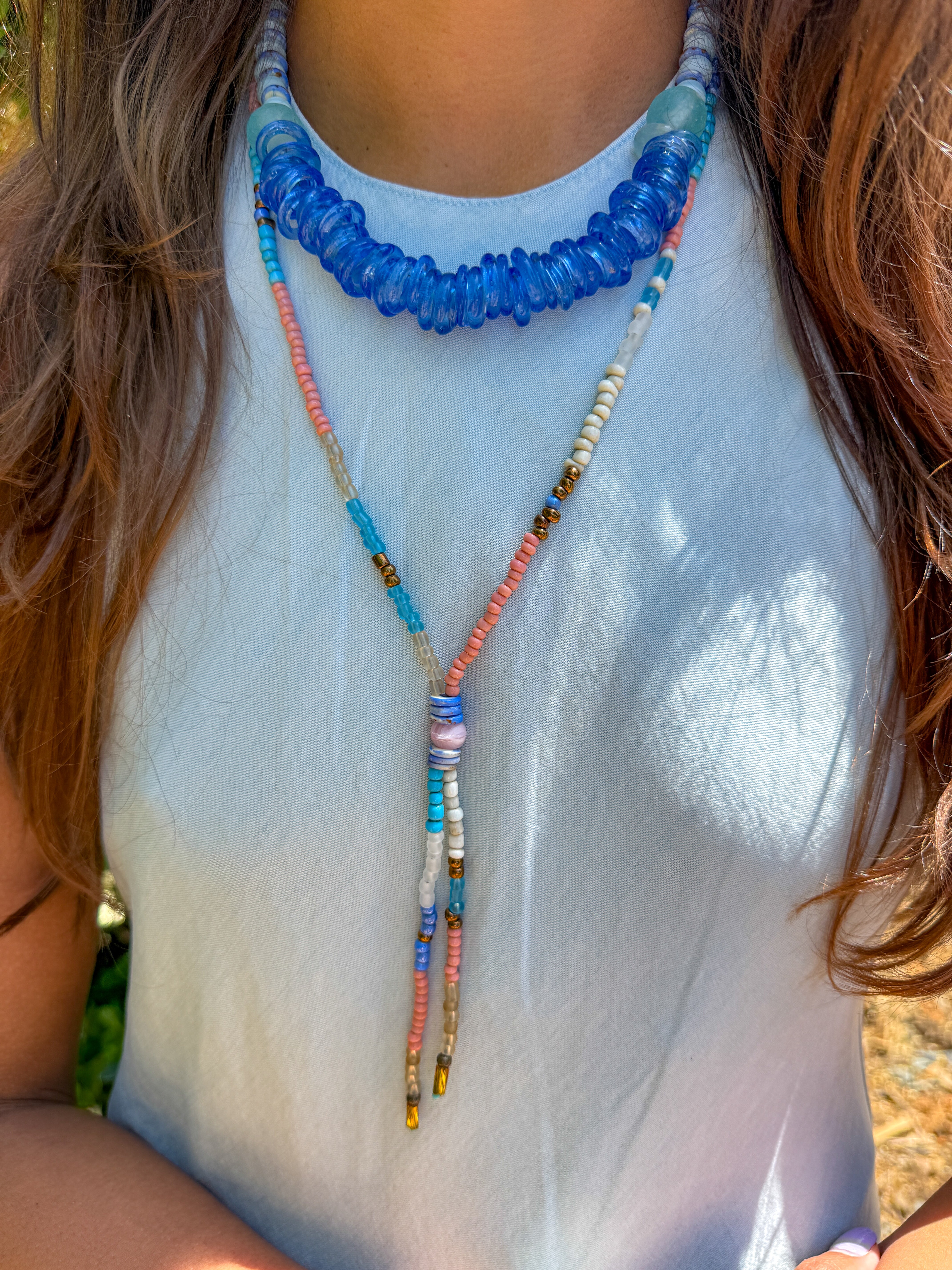 Lariat Seed Necklace | Charleston