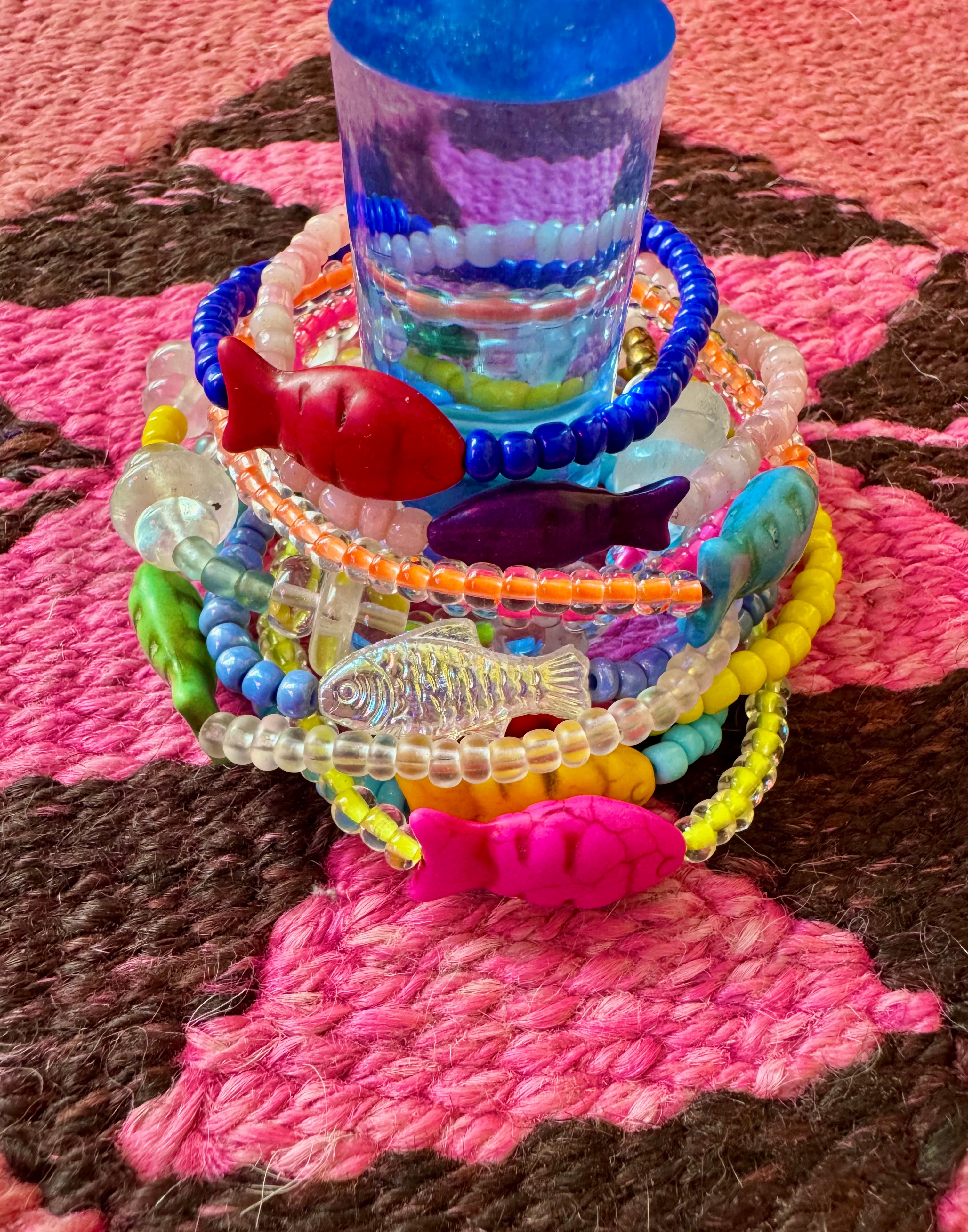 Simple Seed Bracelet | Mist Fish