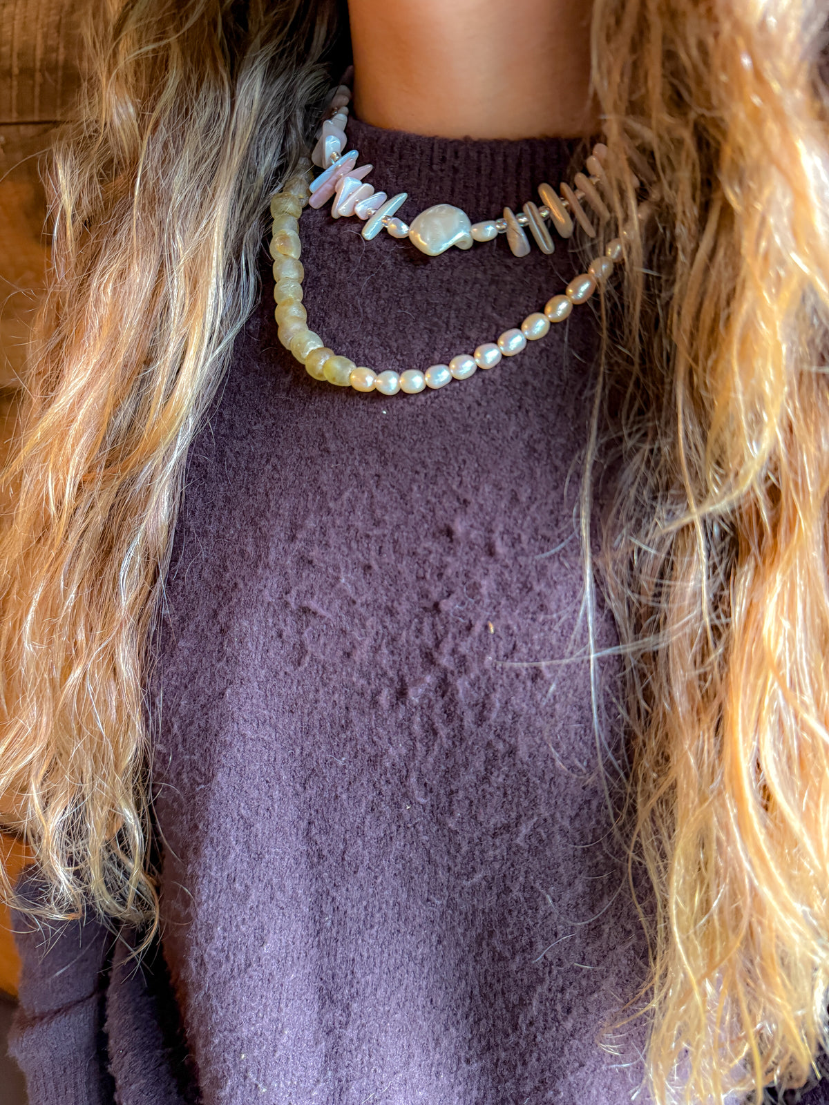 Stacked Classic Necklace | Blush