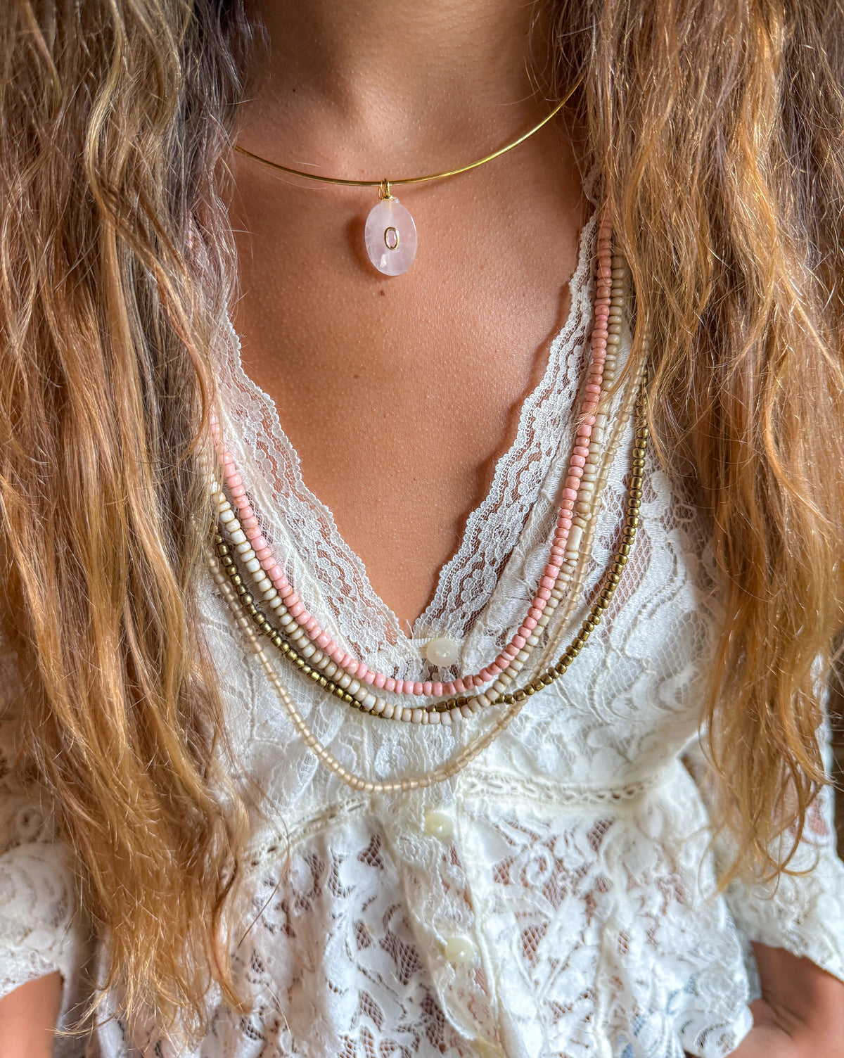 Layer Necklace Set | Blush