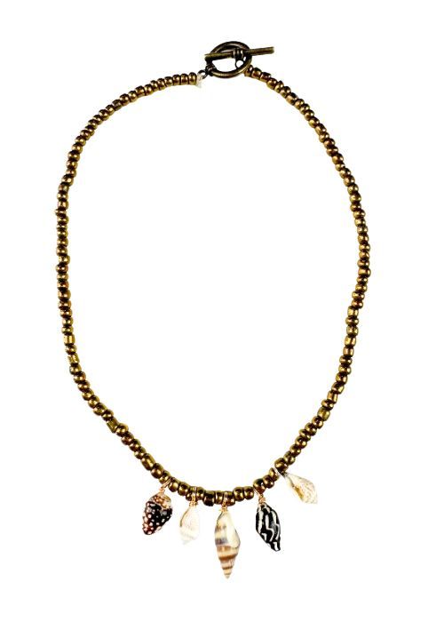 Seed Charm Necklace | Batik Sand