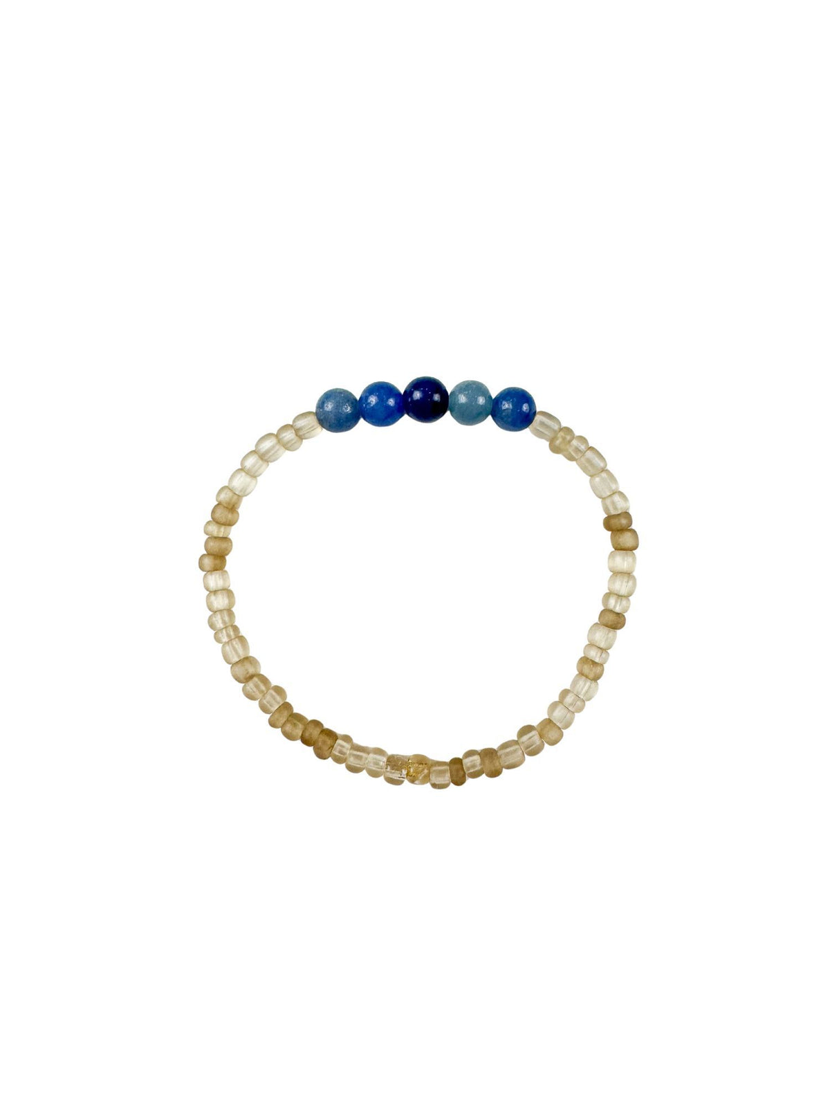 Simple Seed Bracelet | Denim