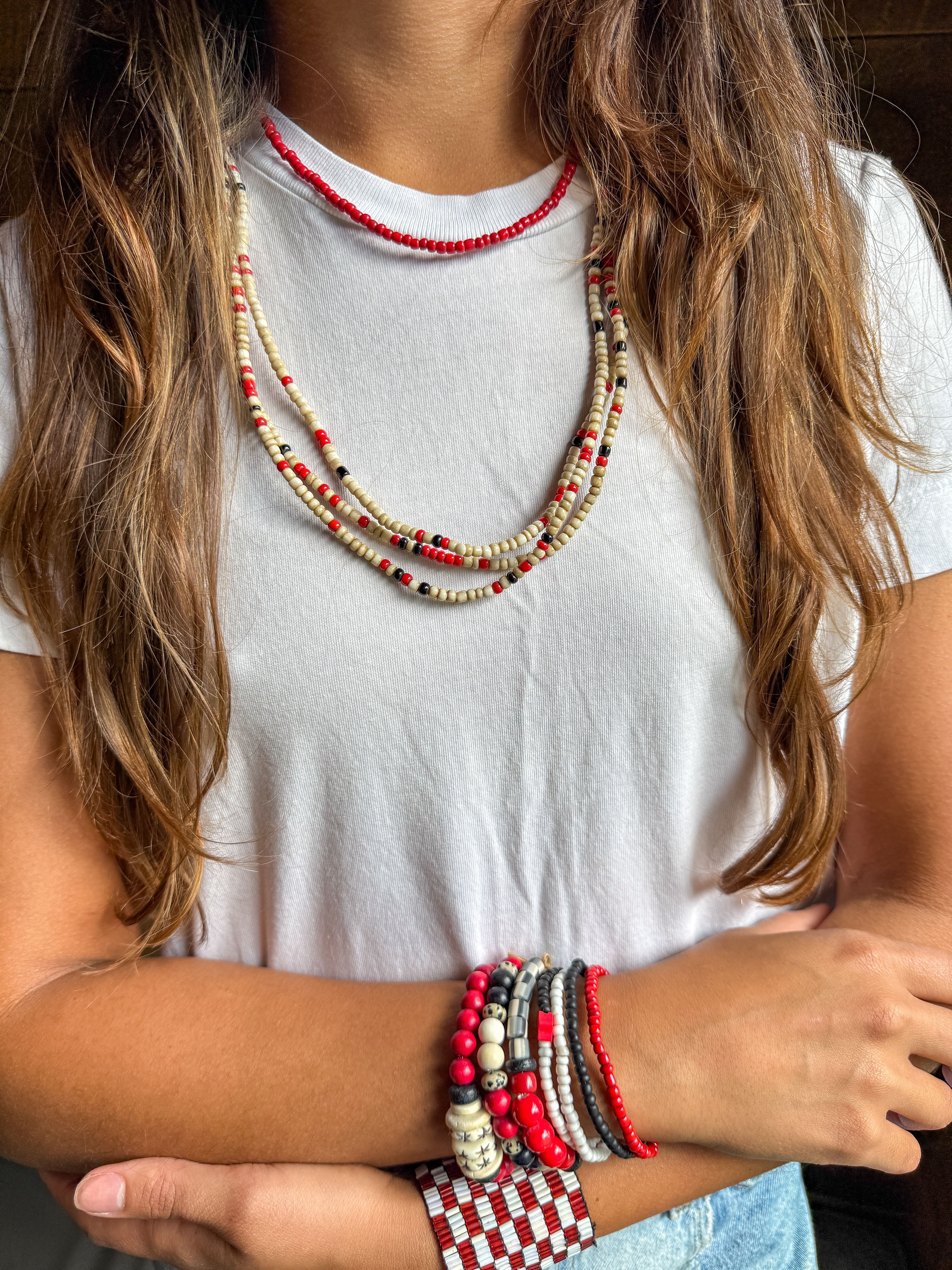 Simple Seed Trio Set | Red + Black