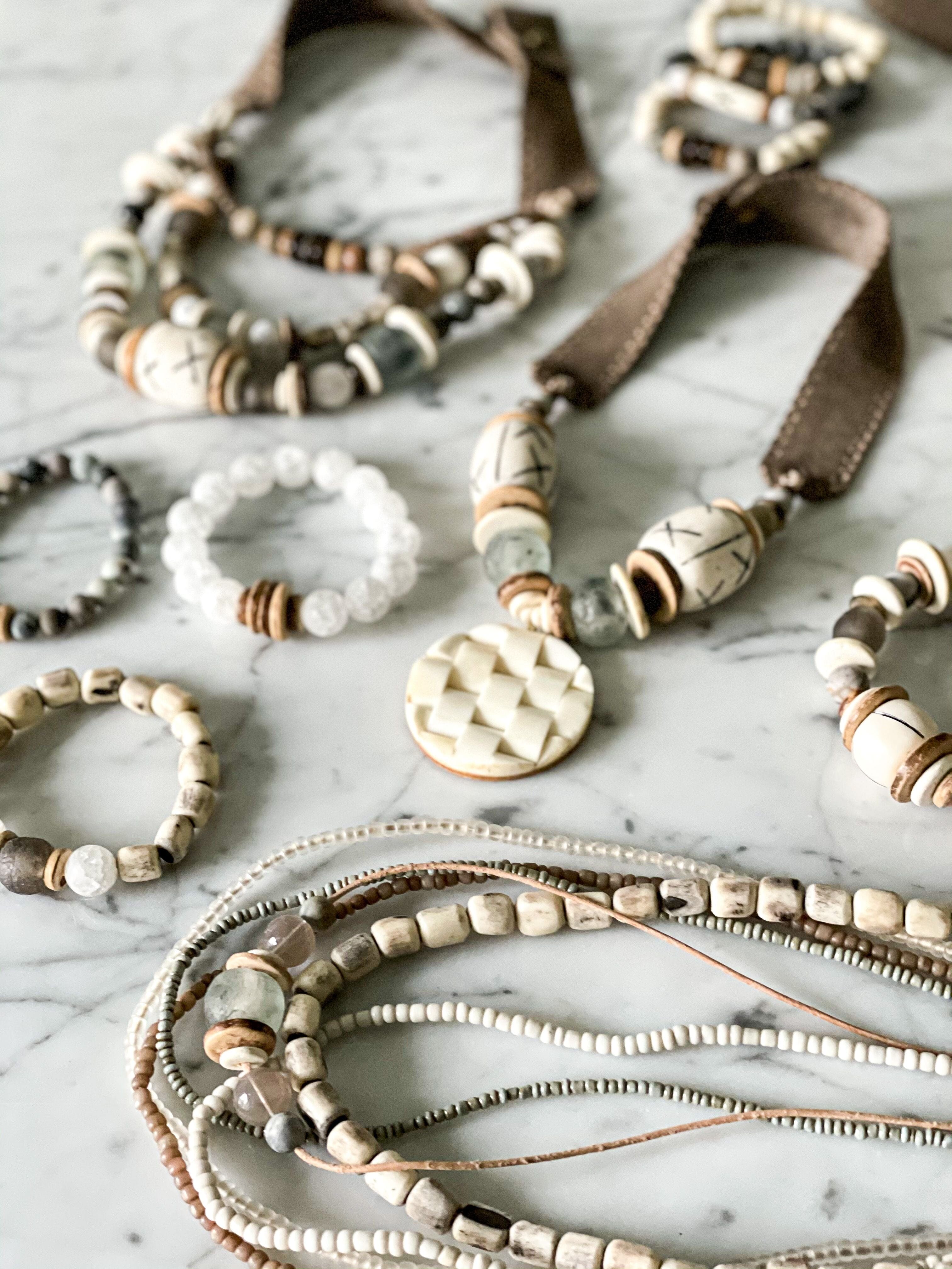 Tribal Stack Bracelet | Stone