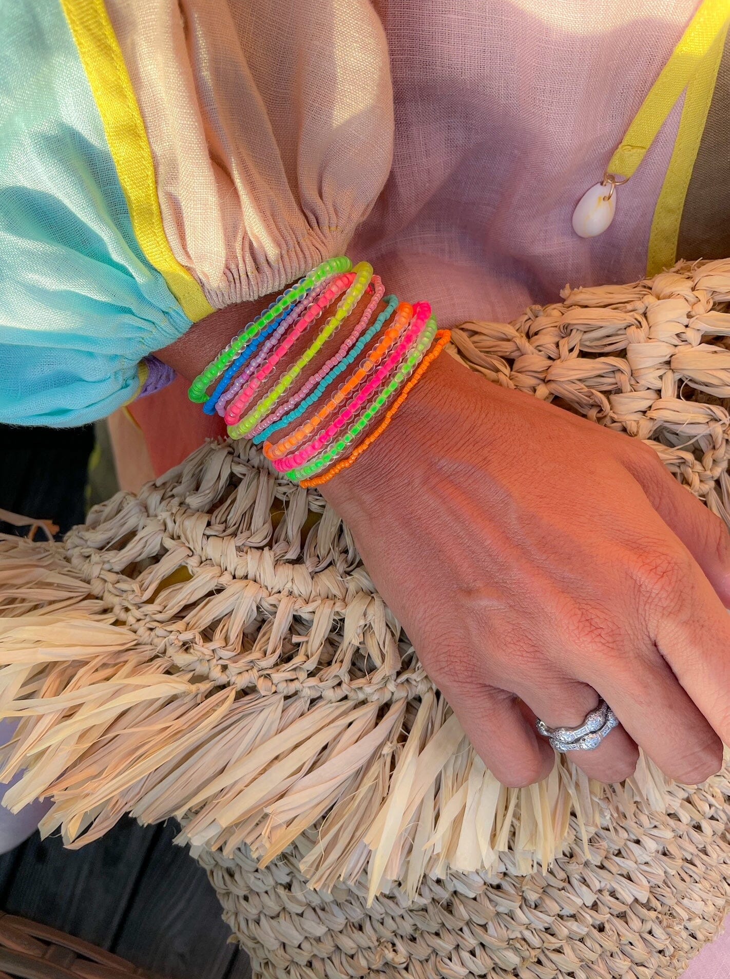 Simple Seed Bracelet | Electric Yellow