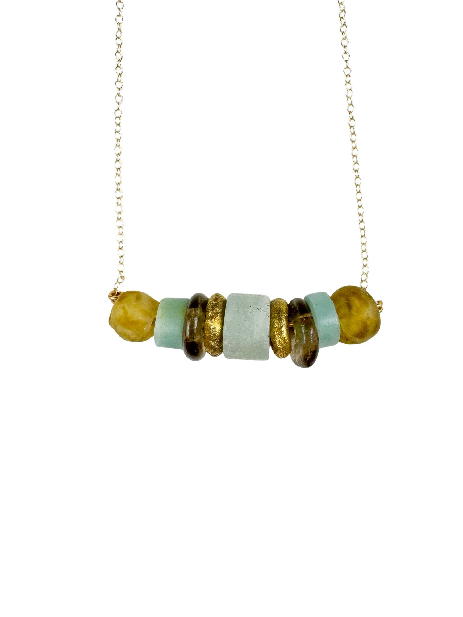 Simple Chain Necklace | Sea Glass