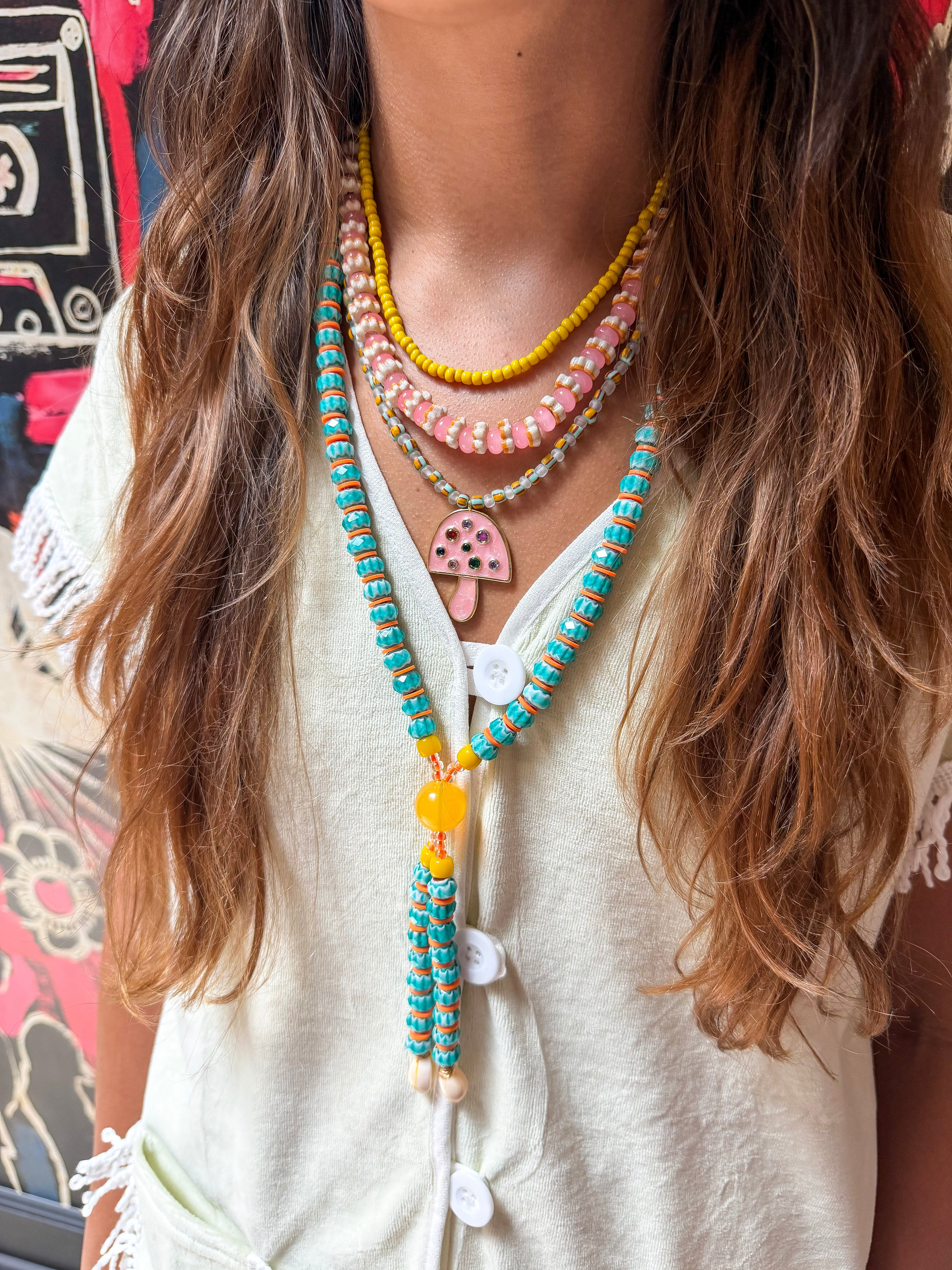 Lariat Necklace | Aqua
