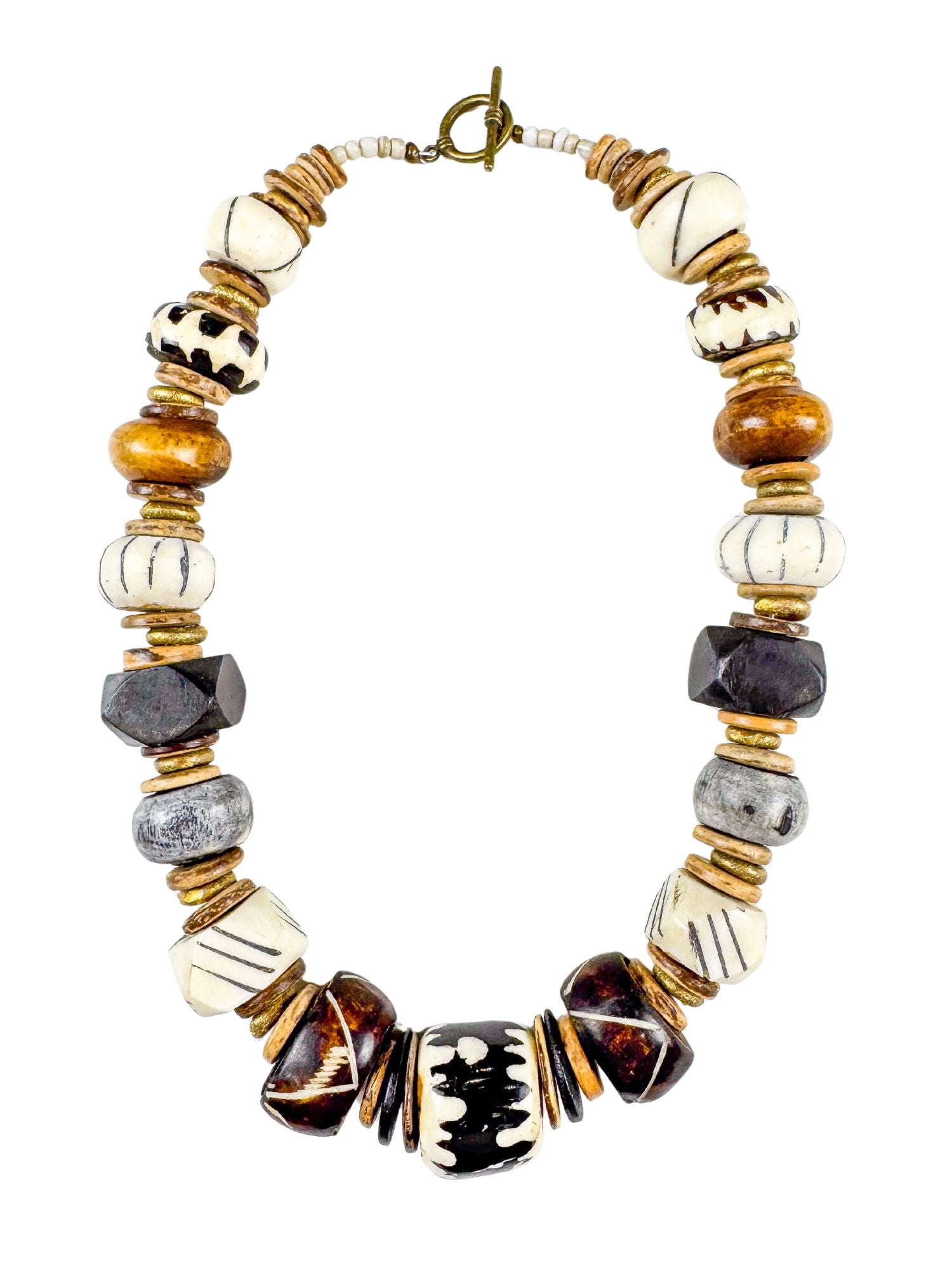 Classic Bone Necklace | Mixed Tribal
