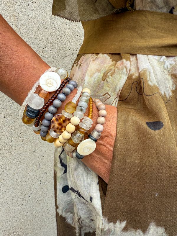 Simple Seed Bracelet | Amber