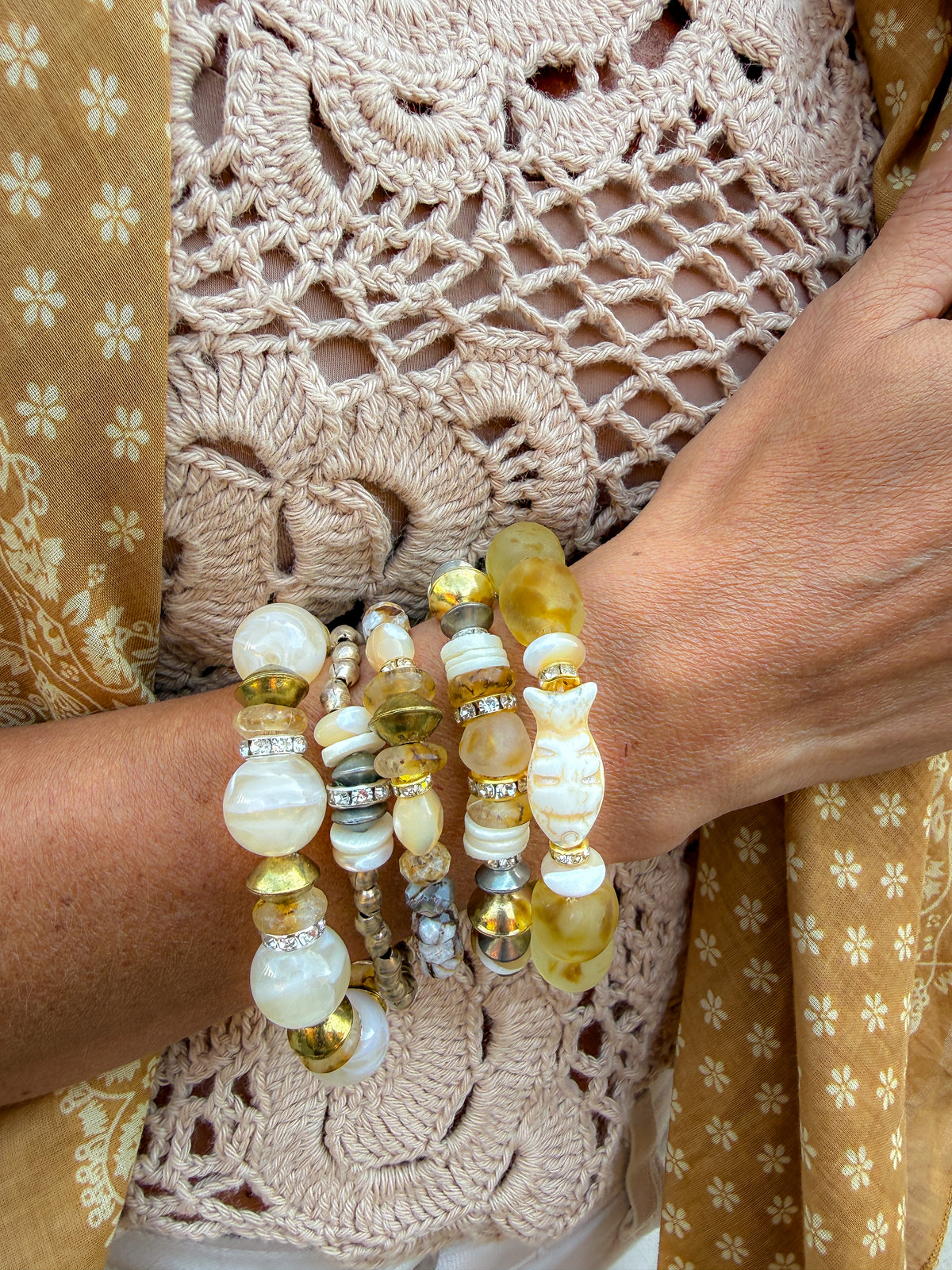 Metal Stack Bracelet | Mixed Golden Hour