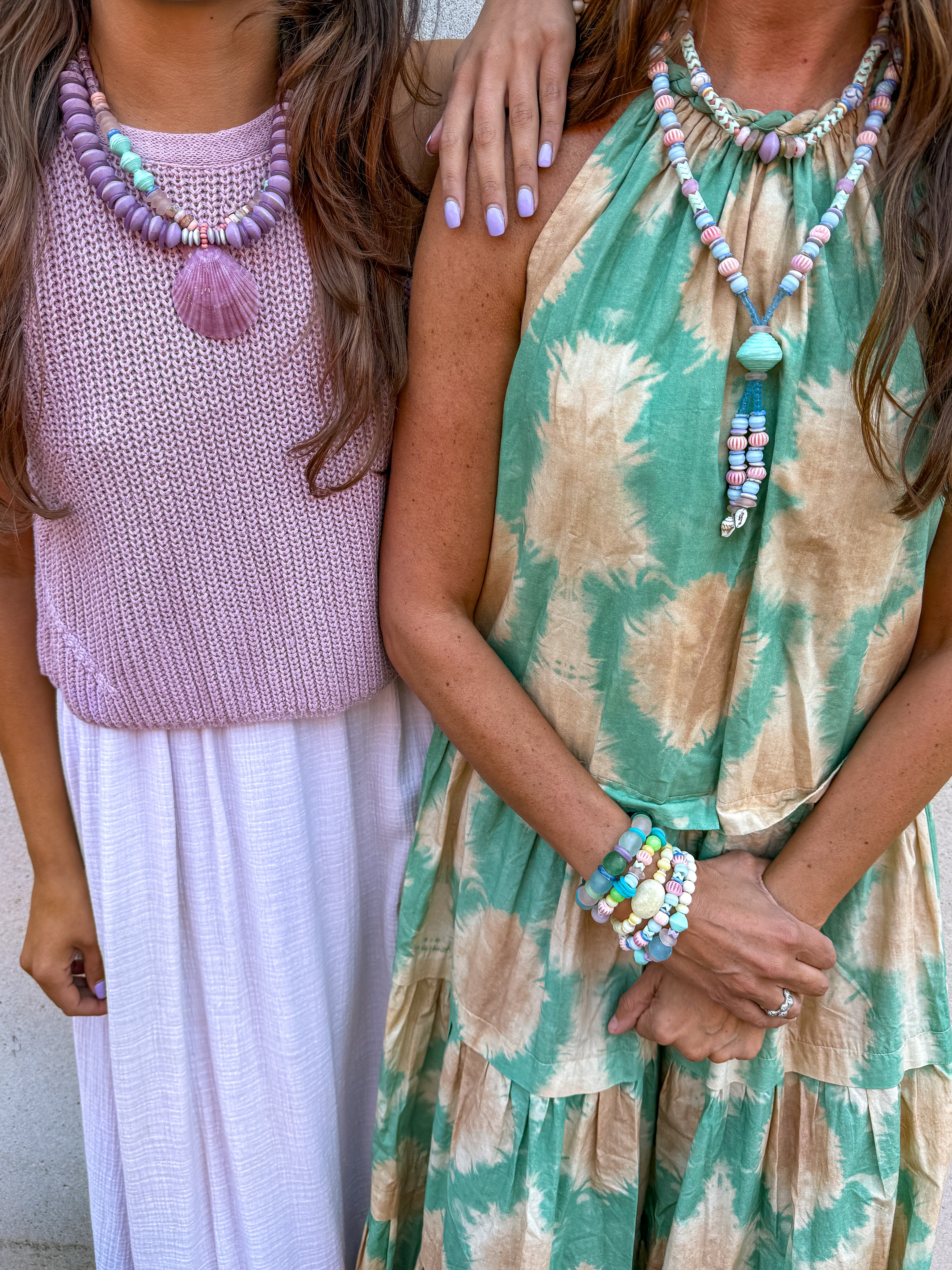 Layered Shell Necklace | Lilac