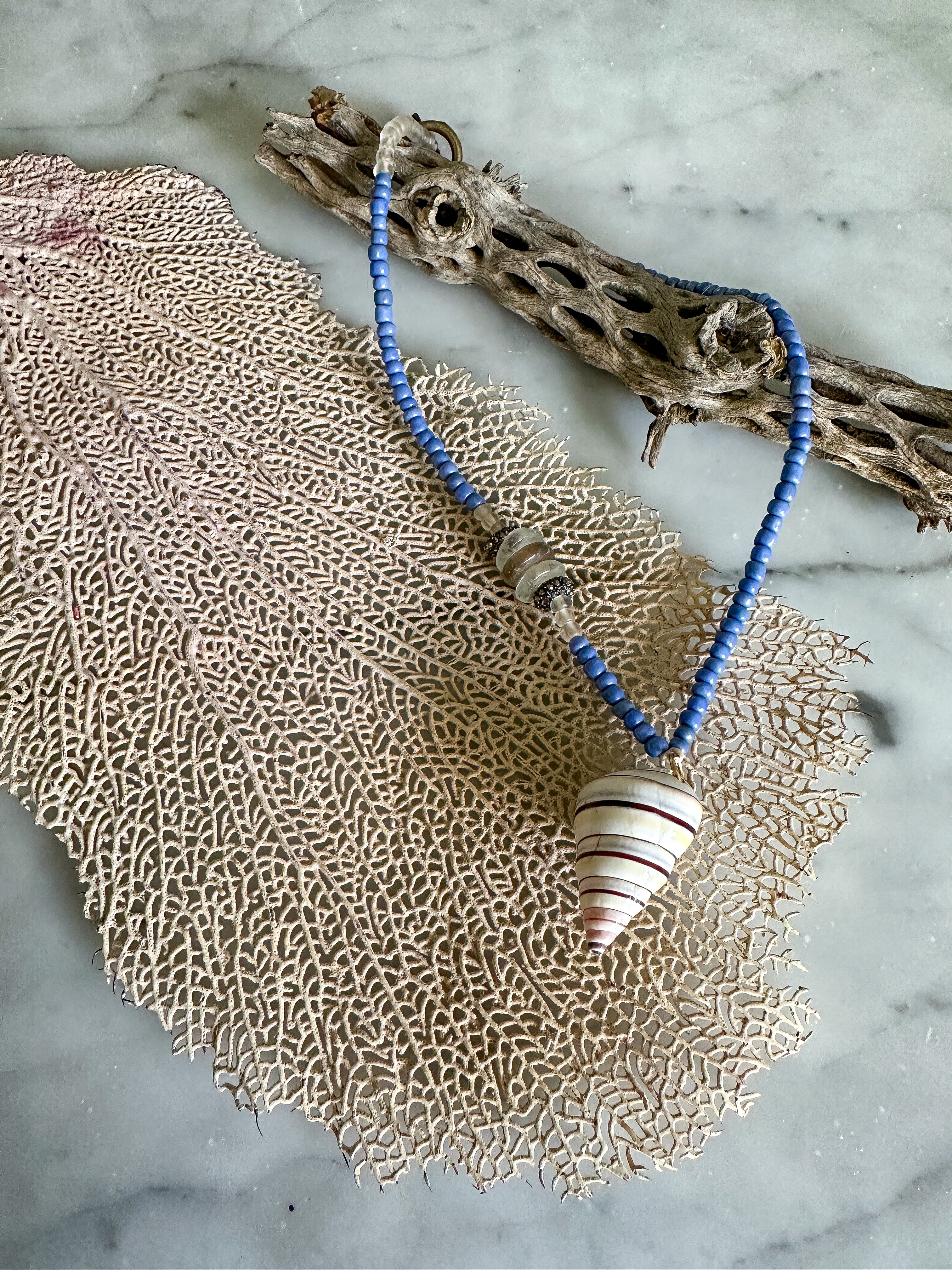 Seed Shell Necklace | Lilac