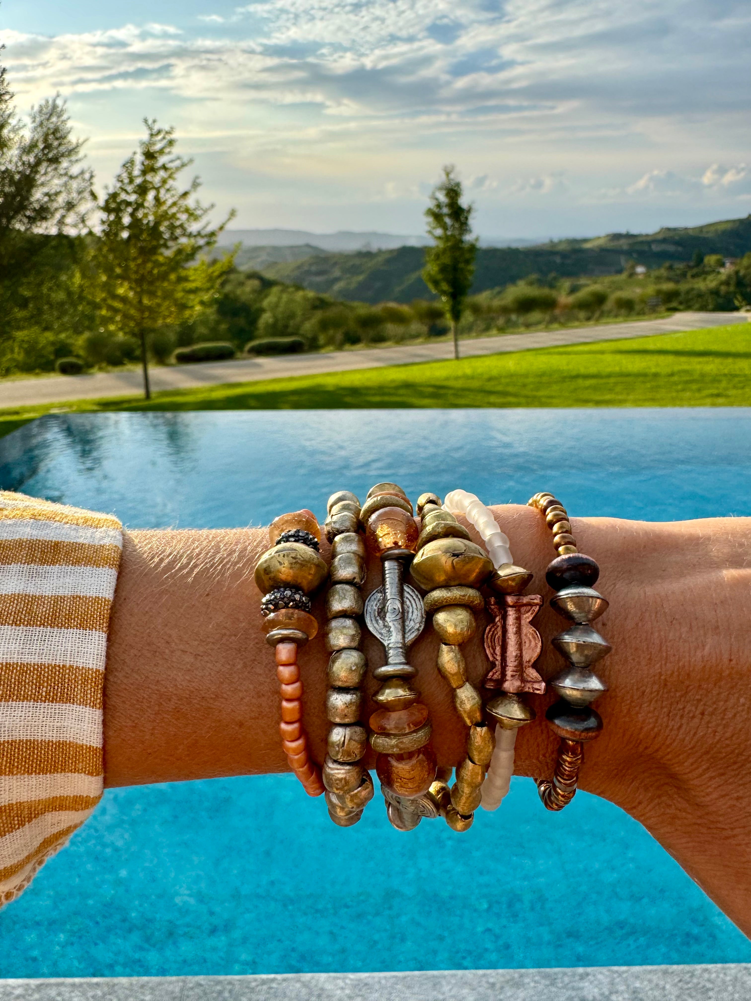 Simple Seed Bracelet | Rose Gold