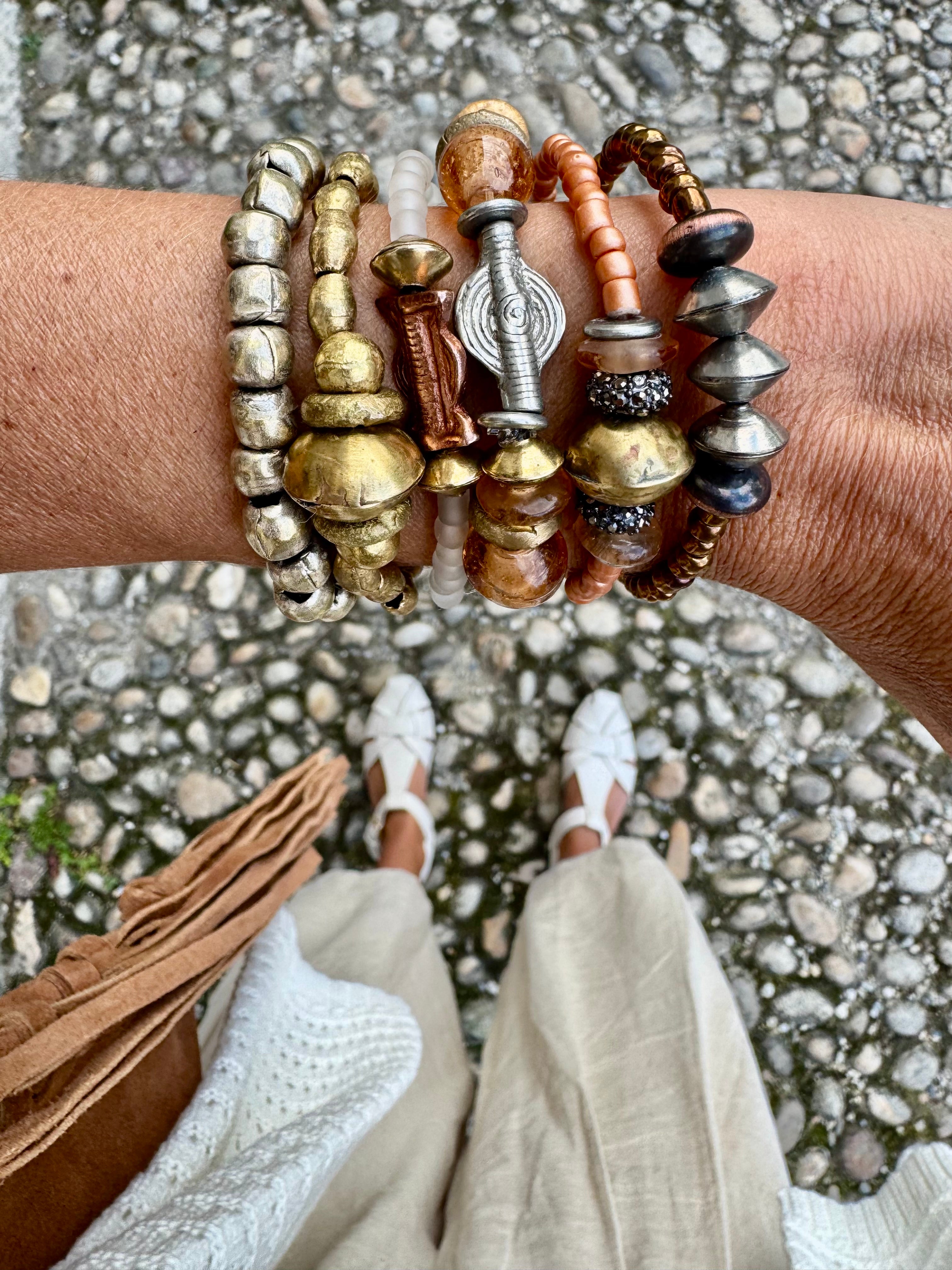 Simple Seed Bracelet | Rose Gold