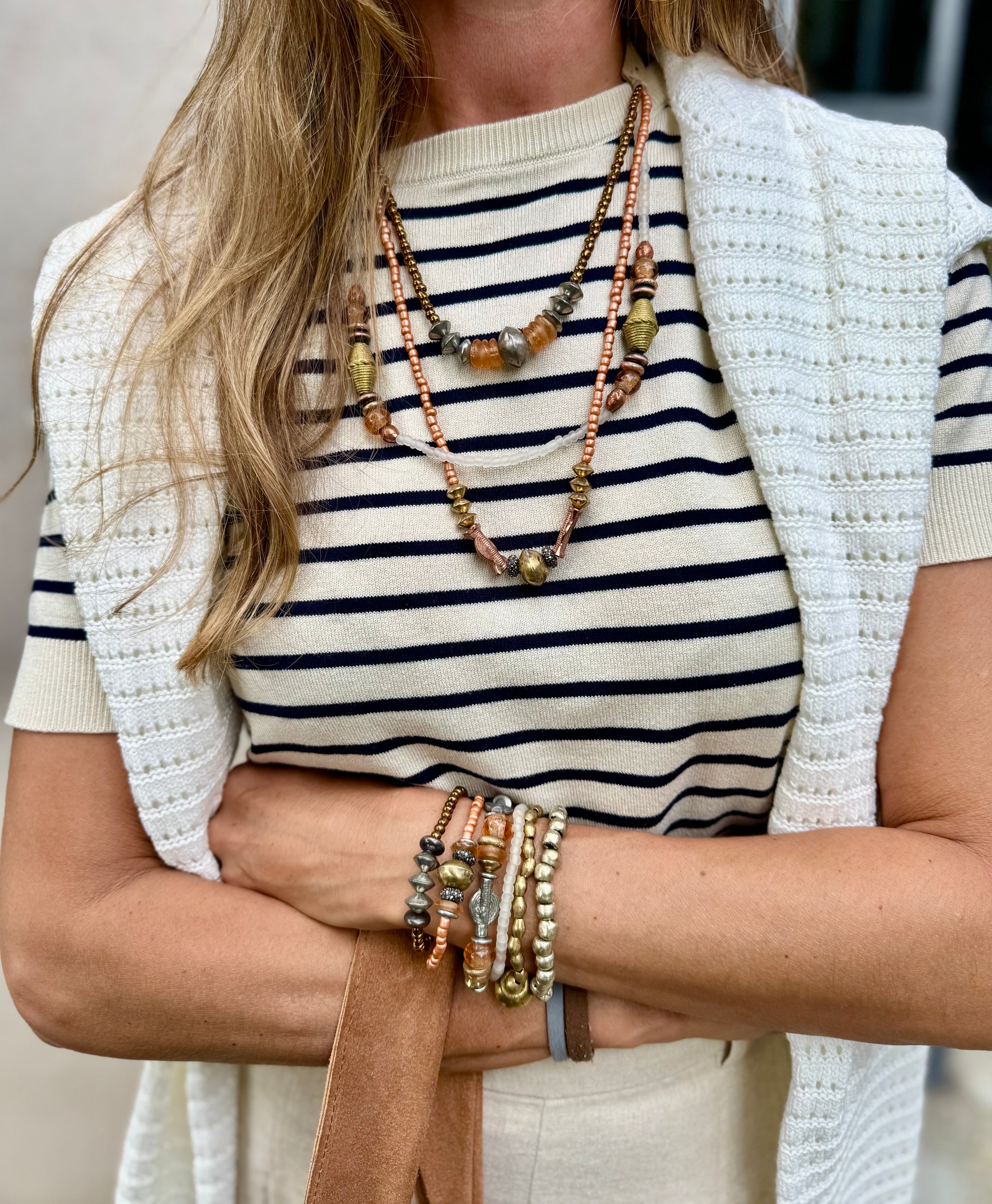Simple Seed Bracelet | Rose Gold
