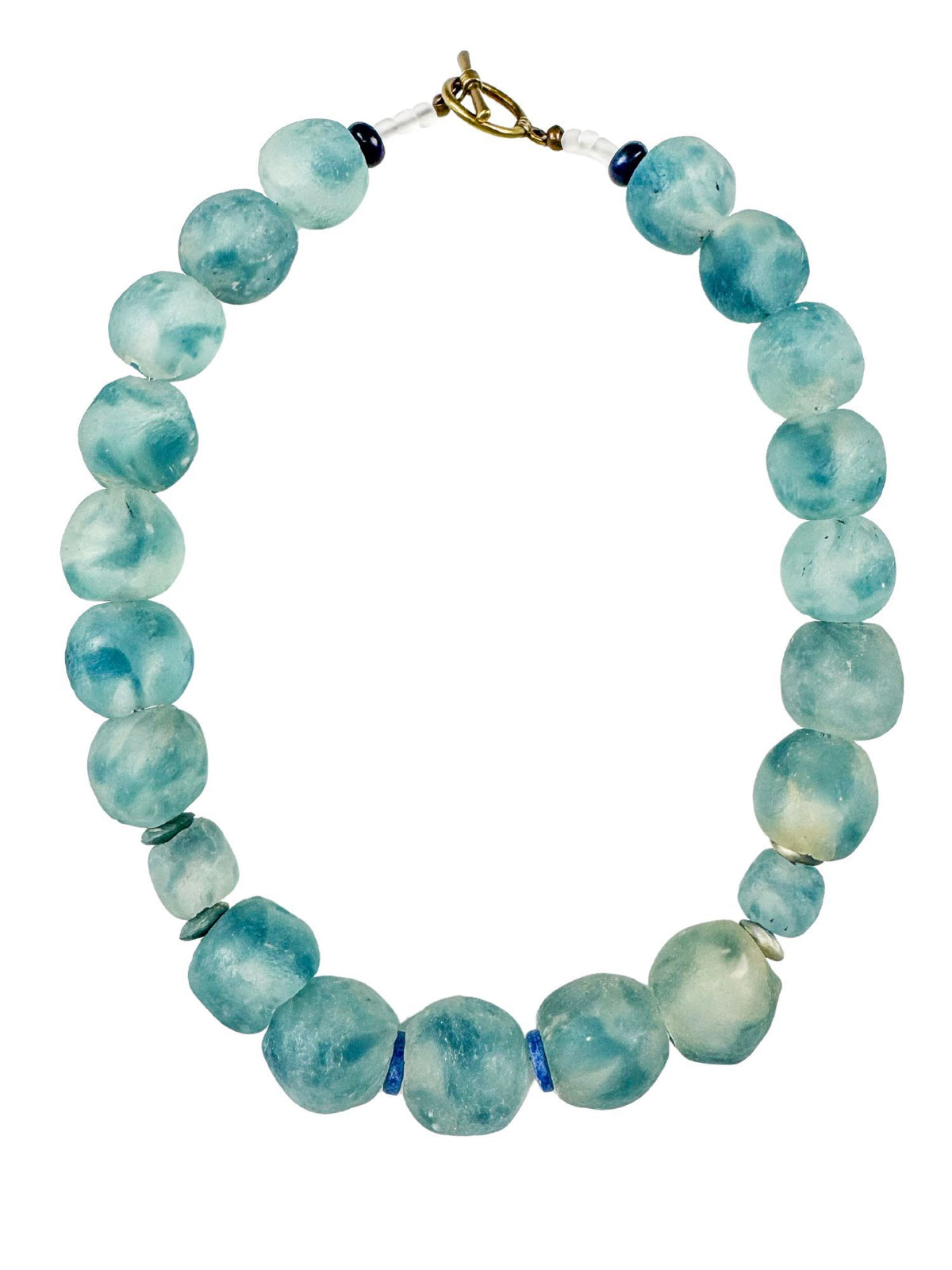 Classic Glass Necklace | Denim