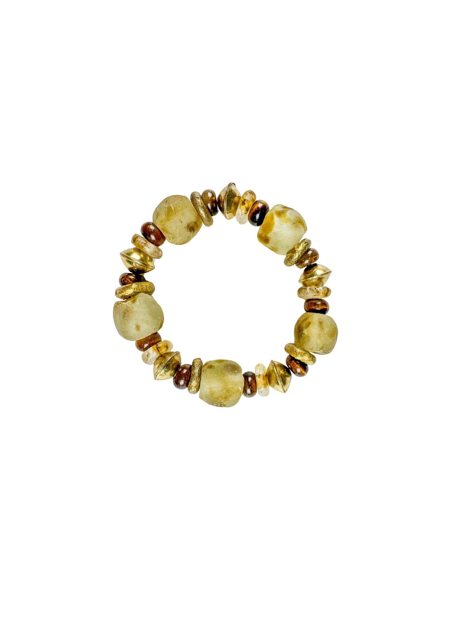 Intricate Stack Bracelet | Camel Gold