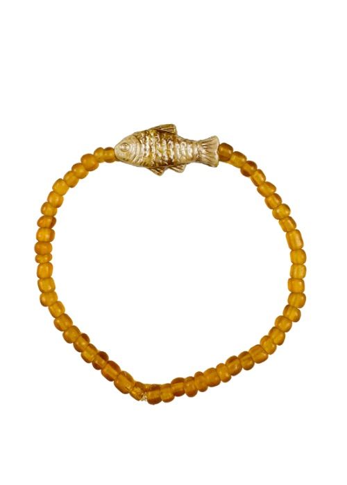 Simple Seed Bracelet | Gold Fish