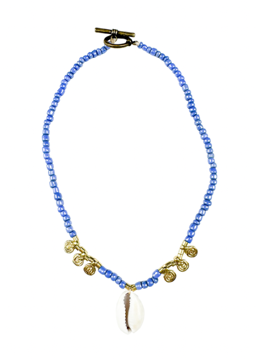 Seed Cowrie Necklace | Periwinkle
